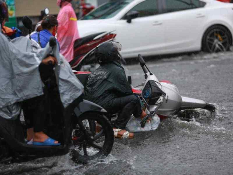 Con đường hay bị ngập nước ở Sài Gòn