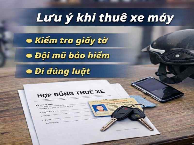 Lưu ý khi thuê xe để tránh phạt