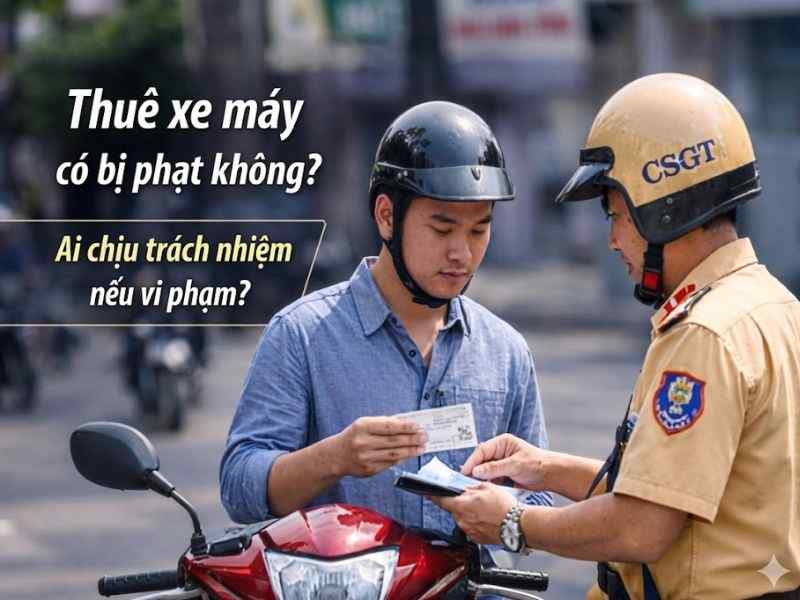 thuê xe máy có bị phạt không