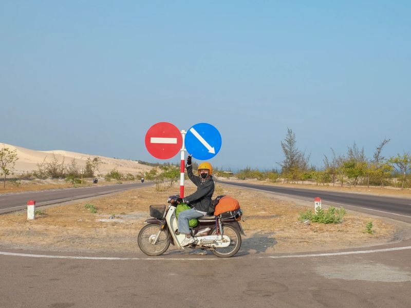 Trang bị bảo hộ đầy đủ khi đi phượt bằng xe máy