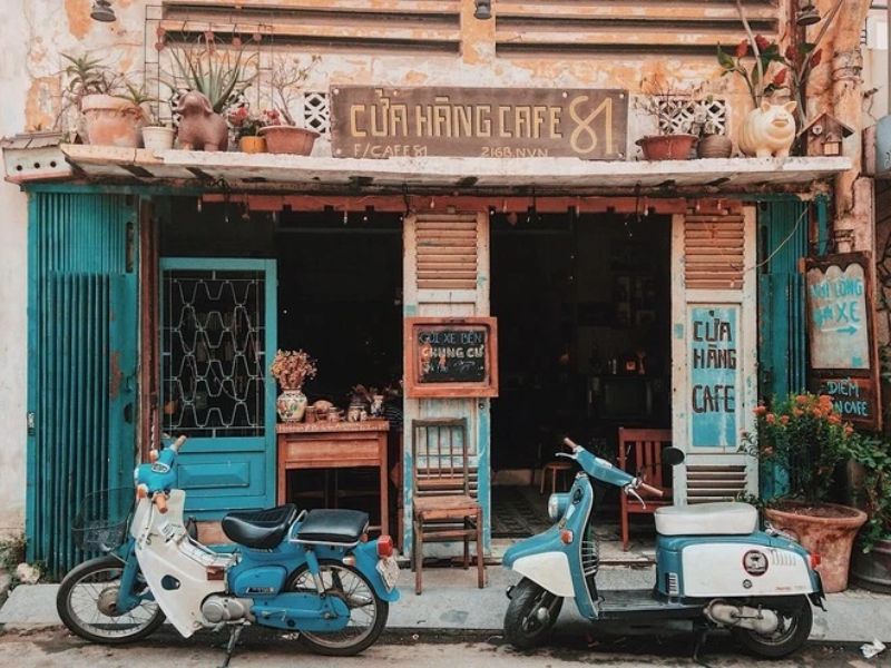 Cafe vintage hoài cổ yên tĩnh hoài niệm