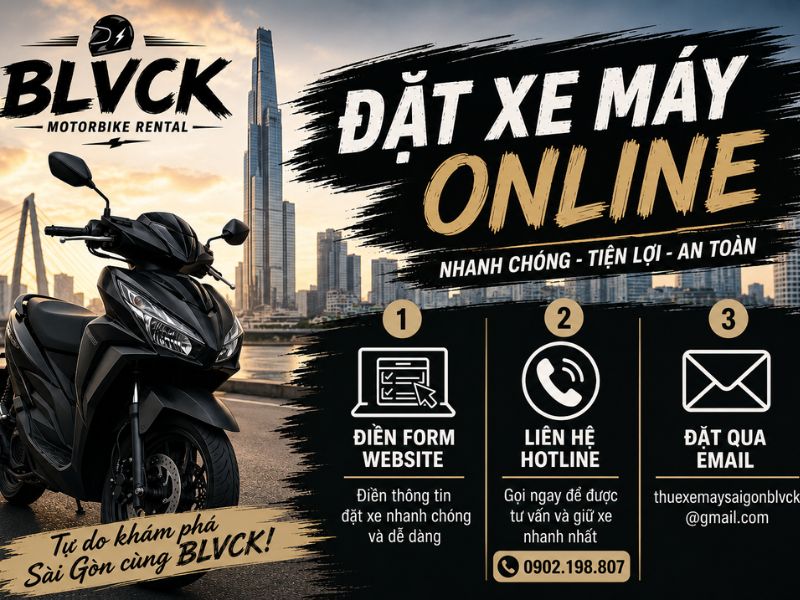 đặt thuê xe online Blvck Motorbike